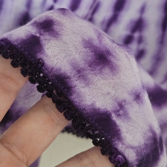 Embroidered pamcho tiedye coastal style one size 100% viscose - Picture 10 of 14